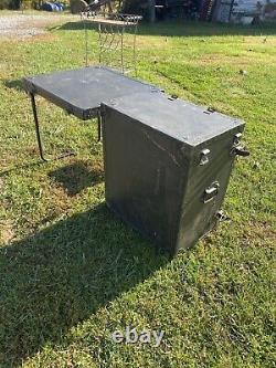 MILITARY SURPLUS Wood PORTABLE FIELD DESK CAMPING HUNTING -KIDS DESK -US ARMY