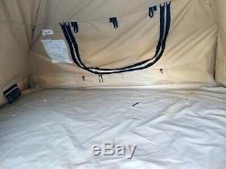 MILITARY TENT 5-SOLDIER ARMY SURPLUS ALL-WEATHER CAMPING 11x11 MADE IN USA