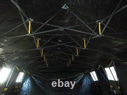 MILITARY TENT BASE- X 307 GREEN EASY UP 18' x 35' GARAGE HUNTING SURPLUS ARMY