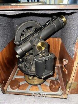 MILITARY THEODOLITE ML-47-J US ARMY SIGNAL CORPS DAVID WHITE with original case