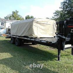 MILITARY TRUCK TRAILER 5 TON COVER+FRAME TAN 8 x14.5 x 4 FMTV MTV M1083 ARMY