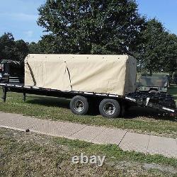 MILITARY TRUCK TRAILER 5 TON COVER+FRAME TAN 8 x14.5 x 4 FMTV MTV M1083 ARMY