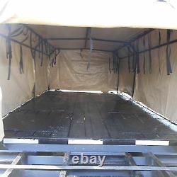 MILITARY TRUCK TRAILER 5 TON COVER+FRAME TAN 8 x14.5 x 4 FMTV MTV M1083 ARMY