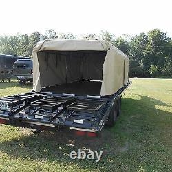 MILITARY TRUCK TRAILER 5 TON COVER+FRAME TAN 8 x14.5 x 4 FMTV MTV M1083 ARMY