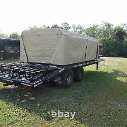 MILITARY TRUCK TRAILER 5 TON COVER+FRAME TAN 8 x14.5 x 4 FMTV MTV M1083 ARMY