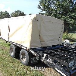 MILITARY TRUCK TRAILER 5 TON COVER NO FRAMES TAN 8 x14.5 4 FMTV MTV M1083 ARMY