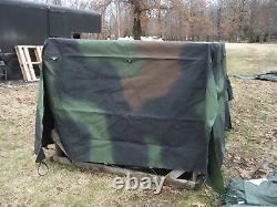 MILITARY TRUCK TRAILER TENT 5 TON CAMO COVER 8 x14.5 x 4 MTV M1083 ARMY NICE