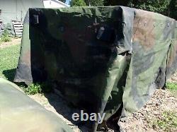 MILITARY TRUCK TRAILER TENT 5 TON CAMO COVER 8 x14.5 x 4 MTV M1083 US ARMY