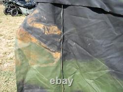 MILITARY TRUCK TRAILER TENT 5 TON CAMO COVER 8x14.5x4 MTV M1083 US ARMY-DAMAGED