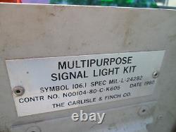 MILITARY surplus signal light in storage shipping container ARMY navy with cord