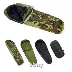 MT Army woodland Military Modular Sleeping Bags System with Bivy Cover for cold