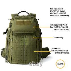 MT Military Medium Rucksack Army Tactical MOLLE 3 Day Assault Pack Olive Drab