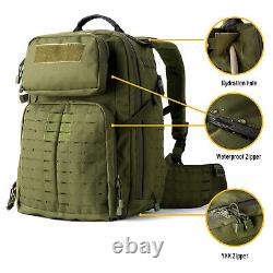 MT Military Medium Rucksack Army Tactical MOLLE 3 Day Assault Pack Olive Drab