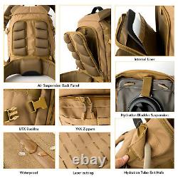 MT Military Medium Rucksack Army Tactical MOLLE II 3 Days Assault Pack Coyote