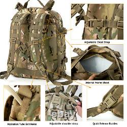 MT Military Molle II 3 Day Assault Pack Army Tactical Backpack Multicam