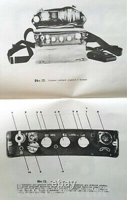 Manpack RF10 Radio Czech Army Military Receiver Transceiver Radiostation Phone