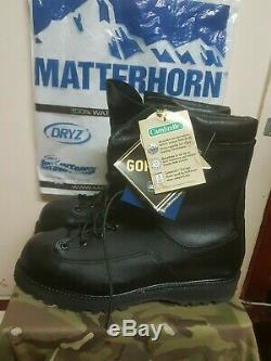 Matterhorn US Army Military Goretex Leather Boots US Size 10 W UK 9