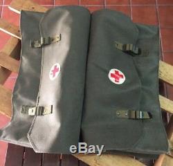 Medical Swiss Army Bag for Bicycle Pannier Original Vintage Military Waterproof