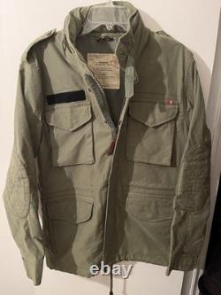 Men's &SONS Field Coat Military Surplus Inspired Army Green Size Medium London