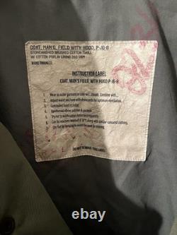 Men's &SONS Field Coat Military Surplus Inspired Army Green Size Medium London