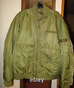 Men's VTG Ralph Lauren Polo 67 Jeans Co Bomber Jacket Military Surplus Green XL