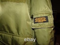 Men's VTG Ralph Lauren Polo 67 Jeans Co Bomber Jacket Military Surplus Green XL