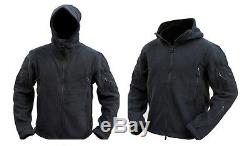 Mens Military Army Combat Recon Hoodie Fleece Hoodies Black Green Zip Jacket New