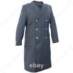 Mens Original German Army Grey Coat Grade 1 Military Surplus Long Winter Coat