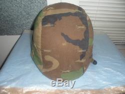 Military 87 M-1 PASGT Camouflage Army Surplus Helmet # 4D