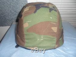 Military 87 M-1 PASGT Camouflage Army Surplus Helmet # 4D