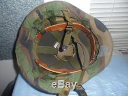 Military 87 M-1 PASGT Camouflage Army Surplus Helmet # 4D