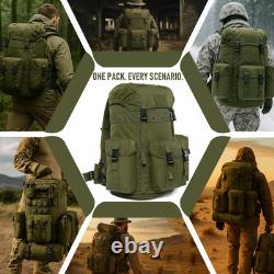 Military ALICE Pack 1973 OD Tactical Rucksack with External Frame Army Survival