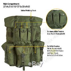 Military ALICE Pack Army Large Rucksack Backpack with Frame & Straps Olive Drab
