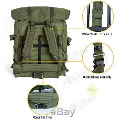 Military ALICE Pack Army Large Rucksack Backpack with Frame & Straps Olive Drab
