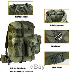 Military ALICE Pack Army Medium Rucksack Backpack with Frame&Straps Olive Drab