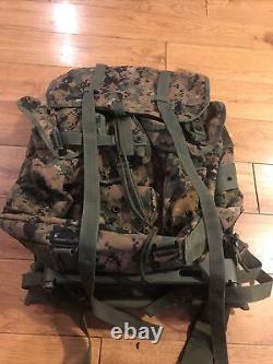 Military ALICE Pack Rucksack, Army Bag with Frame/Straps, Multicamo Digital