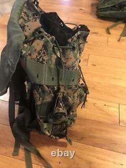 Military ALICE Pack Rucksack, Army Bag with Frame/Straps, Multicamo Digital