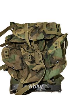 Military ARMY ALICE Ruck OD Green PACK Backpack AND Frame with Straps Used