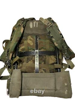 Military ARMY ALICE Ruck OD Green PACK Backpack AND Frame with Straps Used
