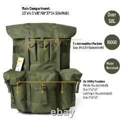 Military Army ALICE L Pack Rucksack with Frame & Air Self-Inflating Mat Camping