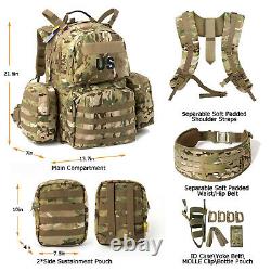 Military Army Backpack MOLLE 2 Medium Tactical Rucksack Internal Frame Multicam