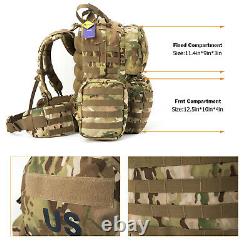 Military Army Backpack MOLLE 2 Medium Tactical Rucksack Internal Frame Multicam