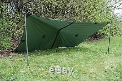 Military Army Basha Green Waterproof Sleeping Shelter Tarp Sheet Tent Camping