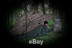 Military Army Basha Tent Waterproof Sleeping Shelter Tarp Sheet Tent Camping New