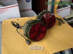 Military Army Jeep Truck Gamma-Goat Red Tail/Brake Lights (Rare New Old Stock)