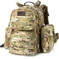 Military Army Large Rucksack Molle II Tactical Backpack with Pouches Multicam