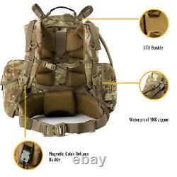 Military Army Large Rucksack Molle II Tactical Backpack with Pouches Multicam