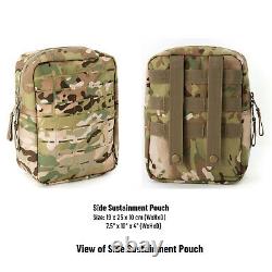 Military Army Large Rucksack Molle II Tactical Backpack with Pouches Multicam