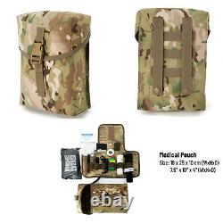 Military Army Large Rucksack Molle II Tactical Backpack with Pouches Multicam