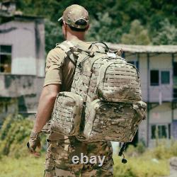 Military Army Large Rucksack Molle II Tactical Backpack with Pouches Multicam